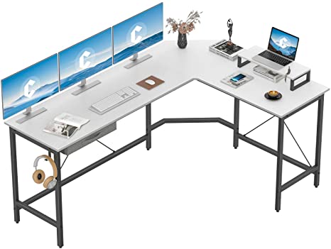 Photo 1 of PARTS ONLY
CubiCubi L Shaped Desk Computer Corner Desk, Home Office Gaming Table, Sturdy Writing Workstation with Small Table, Space-Saving, Easy to Assemble
