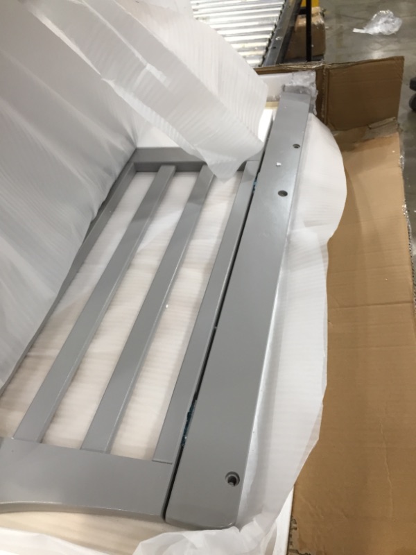 Photo 5 of Delta Children Folding Portable Crib with Mattress Grey