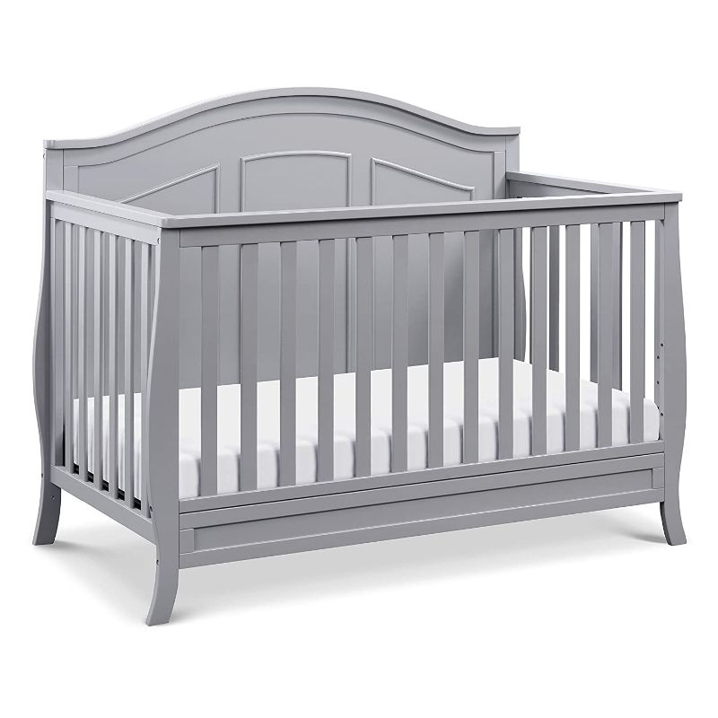 Photo 1 of DaVinci Emmett 4-in-1 Convertible Crib in Grey, Greenguard Gold Certified
