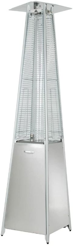 Photo 1 of **INCOMPELTE** Hiland HLDSO1-GTSS 91-Inch Tall Quartz Glass Tube Heater - Silver
