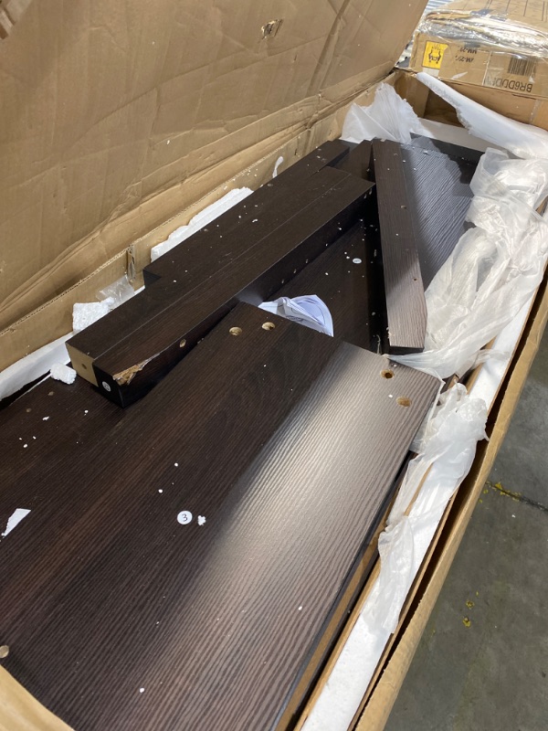 Photo 1 of **incomplete*** Walker Edison 58" Espresso Wood TV Stand Console