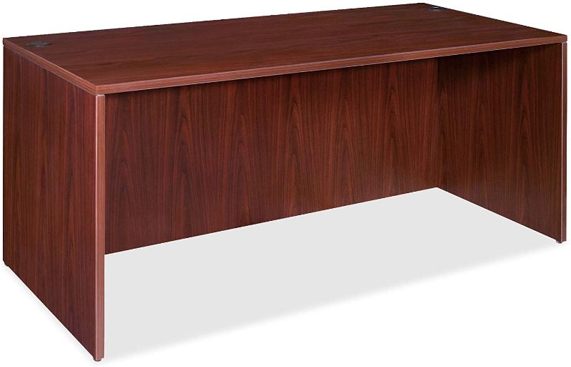 Photo 1 of **INCOMPLETE*** Lorell 69372 Rectangular Desk Shell,66-Inch X30-Inch X29-1/2-Inch,Mahogany
