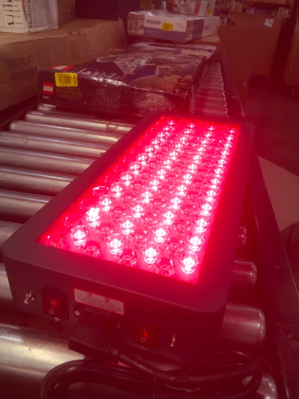 Photo 2 of Hooga Red Light Therapy Device, Red Near Infrared 660nm 850nm, 100 Clinical Grade LEDs, High Power Output Panel. Hanging Kit. Improve Sleep, Pain Relief, Skin Health, Anti-Aging, Energy, Recovery
