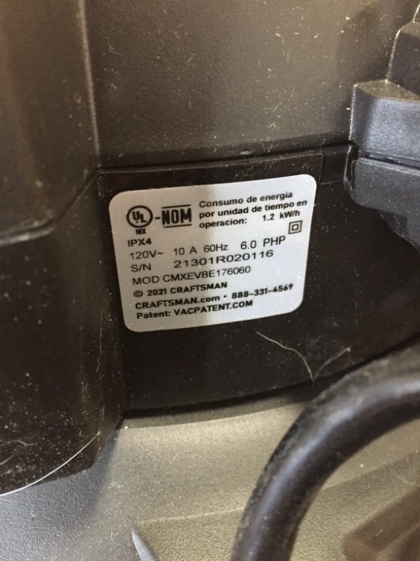 Photo 3 of 12 GAL.* 6.0 PEAK HP** WET/DRY VAC WITH DETACHABLE LEAF BLOWER
