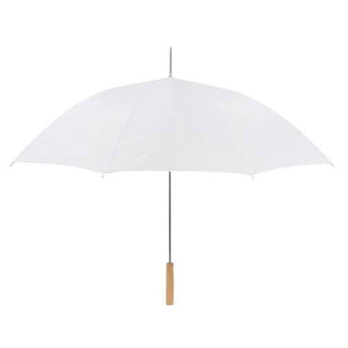 Photo 1 of 48 in. White Manual Open Wedding Umbrella (10-Pack)