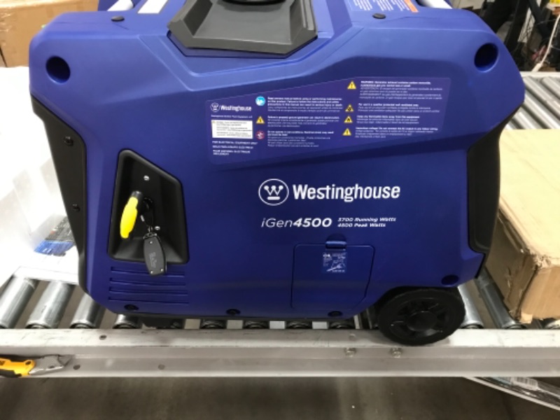 Photo 2 of LEAKS** Westinghouse iGen4500 Electric Start Portable Inverter Generator 3700 Rated & 4500 Peak Watts