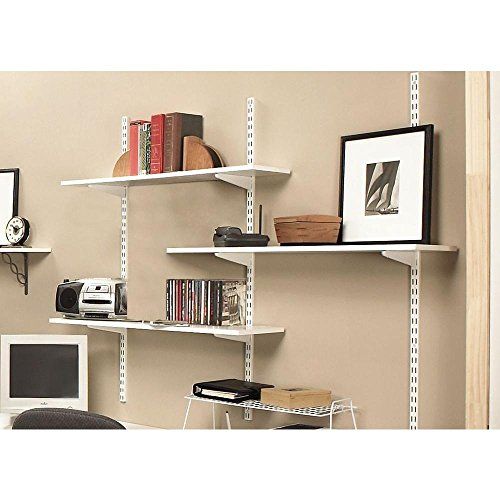 Photo 1 of ***SMALL CHIPS, MISSING HARDWARE, MISSING SHELF STAND** RUBBERMAID WOOD SHELF 6 X 1FT - White
