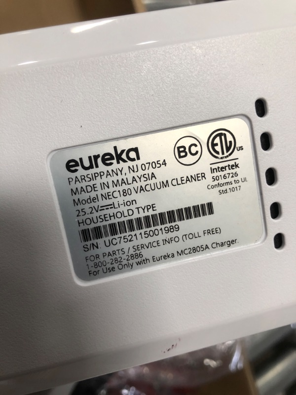 Photo 4 of Eureka RapidClean Pro NEC180 - Vacuum Cleaner - Stick/handheld (2-in-1) - Bagless - 150 W - Cordless
