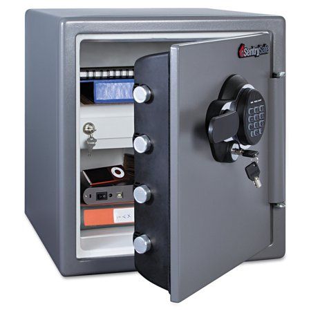 Photo 1 of ***UNABLE TO TESTSentrySafe SFW123GDC Fireproof Waterproof Safe with Digital Keypad, 1.23 Cubic Feet, Gun Metal Gray
