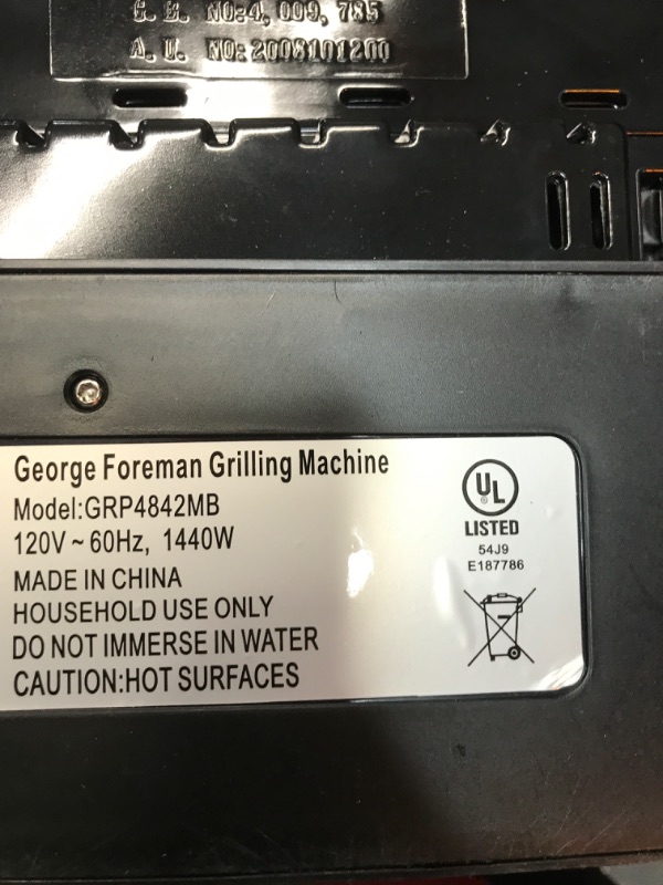 Photo 1 of George Foreman 5 Serving Evolve Electric Grill with Waffle Plates & Ceramic Grill Plates, Black (GRP | Quill
