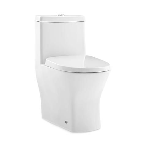 Photo 1 of **HARDWARE LOOSE IN BOX*** Swiss Madison Sublime II Compact Dual-Flush Toilet with Side Holes (Seat Included)
