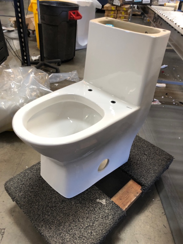 Photo 3 of **HARDWARE LOOSE IN BOX*** Swiss Madison Sublime II Compact Dual-Flush Toilet with Side Holes (Seat Included)
