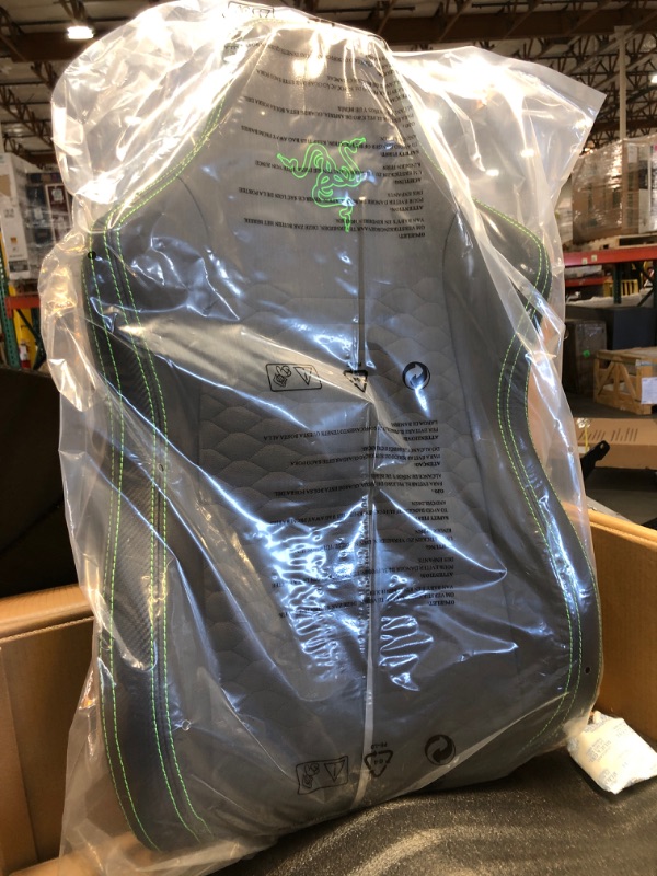 Photo 4 of ***FACTORY PACKAGED*** Razer Iskur X Ergonomic Gaming Chair: Ergonomically Designed for Hardcore Gaming - Multi-Layered Synthetic Leather - High-Density Foam Cushions - 2D Armrests - Steel-Reinforced Body - Black/Green
