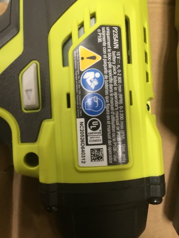 Photo 6 of RYOBI
ONE+ 18V Cordless 1/4 in. Impact Driver Kit with (1) 1.5 Ah Battery and Charger