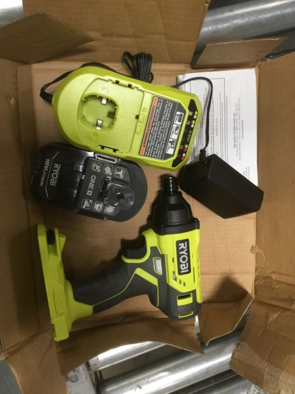 Photo 2 of RYOBI
ONE+ 18V Cordless 1/4 in. Impact Driver Kit with (1) 1.5 Ah Battery and Charger