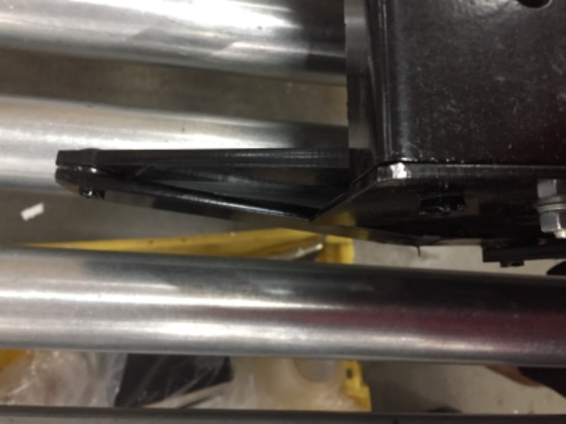 Photo 2 of (BENT METAL EXTENDER NEAR JOINT; SCRATCH DAMAGES) 
Kwikee® - 36™ 1 Step 30"W Steel Black 750 lb Entry Step
