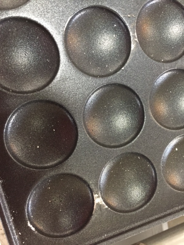 Photo 1 of (SCRATCHED BACK EDGE&TOP SURFACES) 
ALDKitchen Poffertjes Maker | Mini Dutch Pancakes Iron | Nonstick | 110V (50 Pcs)
