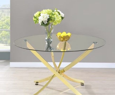 Photo 1 of (NOT A COMPLETE SET: LEGS ONLY) 
(BOX 2 OF 2) 
(REQUIRES BOX 1 FOR COMPLETION) 
Dining Table 108441 by Coaster
