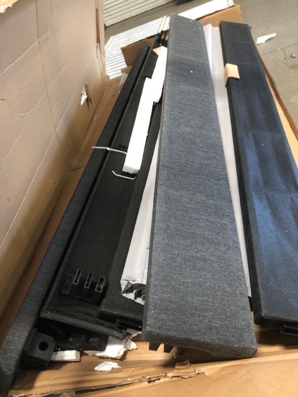 Photo 2 of (NOT IN ORGN BOX; MISSING HARDWARE/MANUAL) 
Casper King mattress foundation dark grey