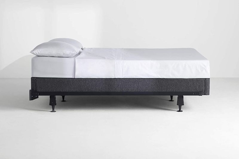 Photo 1 of (NOT IN ORGN BOX; MISSING HARDWARE/MANUAL) 
Casper King mattress foundation dark grey