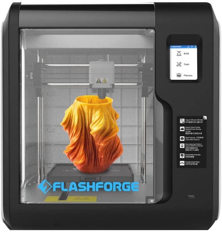 Photo 1 of FlashForge Adventurer 3 3D Printer Leveling-Free with Quick Removable Nozzle and Heating Bed, Built-in HD Camera, Wi-Fi Cloud Printing
