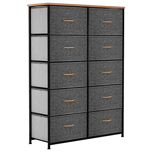 Photo 1 of ***MISSING HARDWARE, BOXES*** YITAHOME 10 Drawer Dresser - Fabric Storage Tower, Organizer Unit for Bedroom, Living Room, Hallway, Closets & Nursery - Sturdy Steel Frame, Wooden To
