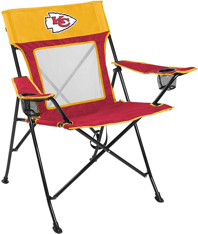 Photo 1 of ***FRAME IS BROKEN** NFL Game Changer Large Folding Tailgating and Camping Chair,
