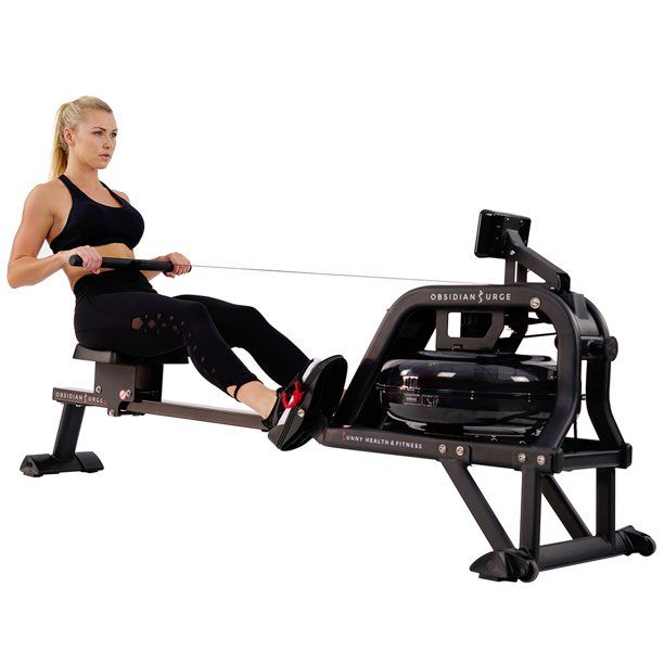 Photo 1 of ***MISSING HARDWARE*** Sunny Health & Fitness Water Rowing Machine Rower for Home Exercise Workouts, Full Body Cross Fit Training, LCD Monitor SF-RW5713
