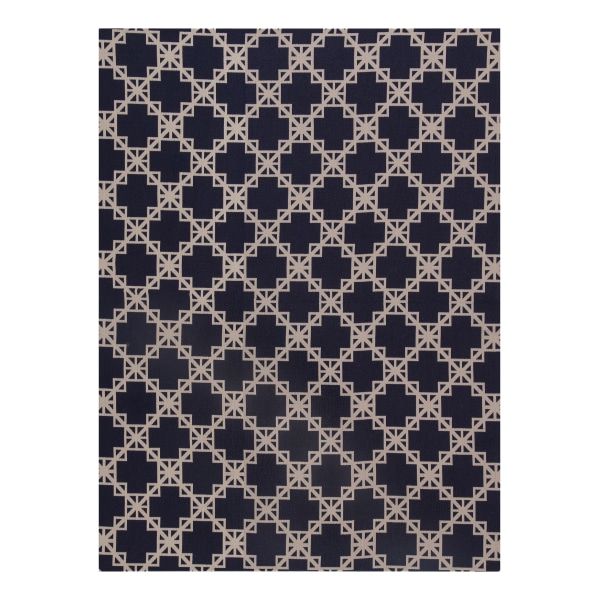 Photo 1 of Anji Mountain Aberdeen Rug?d Chair Mat, 1/4"H X 36”W X 48”D, Blue/Tan
