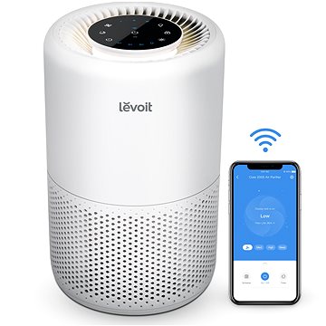 Photo 1 of LEVOIT Air Purifier for Home Large Room, White & Air Purifiers for Home, Smart WiFi Alexa Control, H13 True HEPA Filter for Allergies, Pets, Smoke, Dust, Pollen, Ozone Free, White
