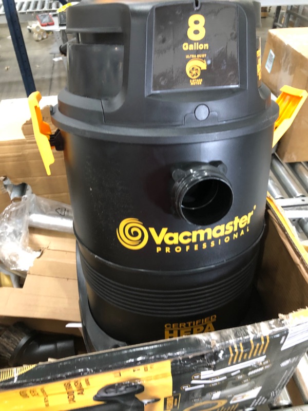 Photo 2 of Vacmaster VK811PH 8 Gallon Industrial HEPA Wet/Dry Vacuum with 2-Stage Motor
