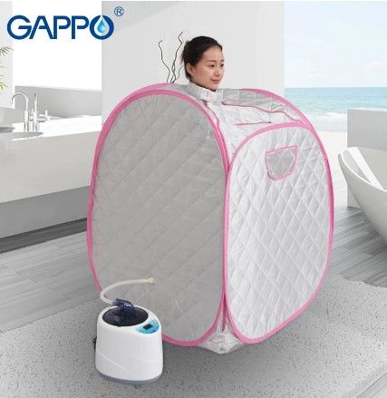 Photo 1 of **SLIGHTLY DIFFERENT FROM STOCK PHOTO**
Steam Sauna portable sauna room Beneficial skin infrared sauna steam generator capacity 2L Weight loss Calories bath SPA, Pink
