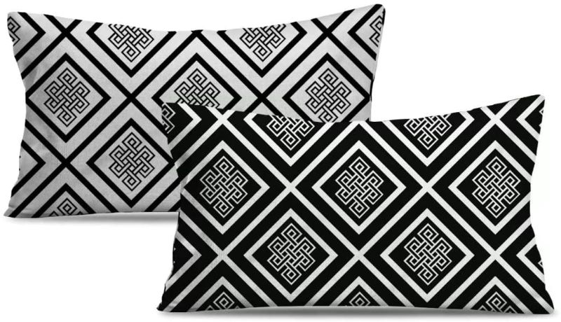 Photo 1 of **PACK OF 3**
12x20 Geometric Lumbar Pillow Covers Decorative Pillows Cover Modern Cushion Covers for Living Room Bed Set of 2
