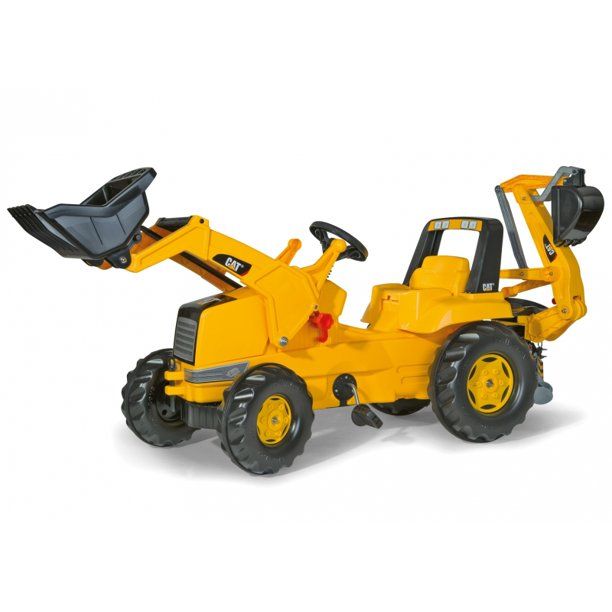 Photo 1 of **INCOMPLETE**
Kettler Cat Front Loader and Backhoe Ride-On
