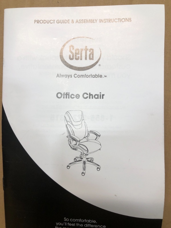 Photo 4 of Serta AIR Bonded Leather Task Chair, Light Gray (CHR200004)