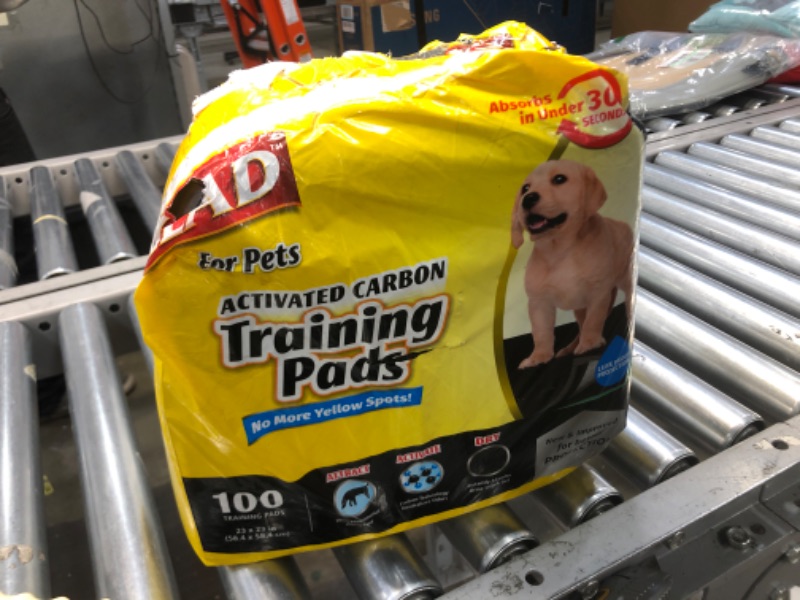 Photo 2 of ***PADS COUNT UNKNOWN**
Glad for Pets Black Charcoal Puppy Pads-New & Improved Puppy Potty Training Pads That ABSORB & NEUTRALIZE Urine Instantly-Training Pads for Dogs, Dog Pee Pads, Pee Pads for Dogs, Dog Crate Pads
