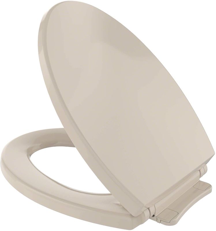 Photo 1 of **DAMAGED**
TOTO SS114#03 Transitional SoftClose Elongated Toilet Seat, Bone
