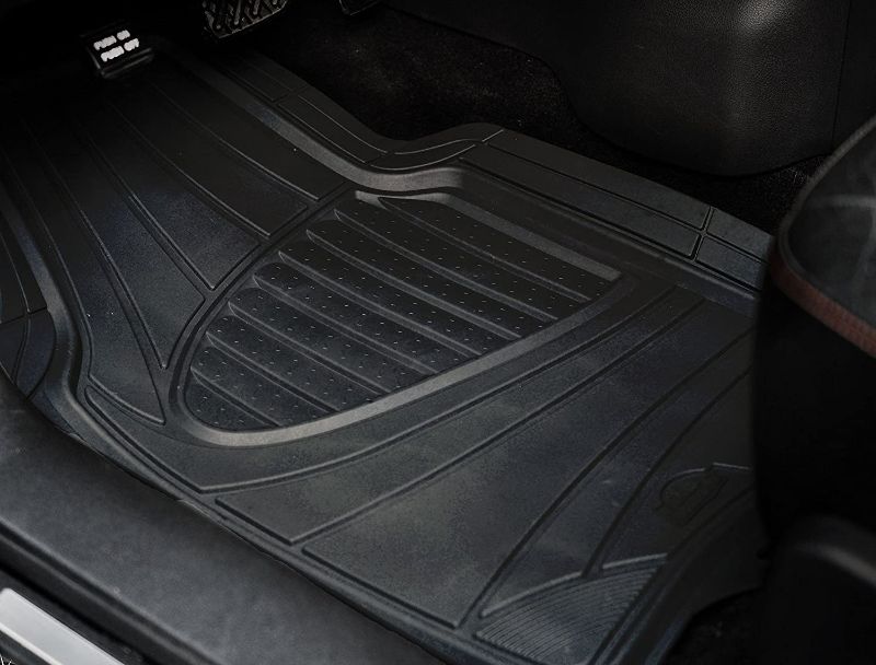 Photo 1 of **DIFFERENT FROM STOCK PHOTO**
2-Piece Black All Season Rubber Floor Mat
