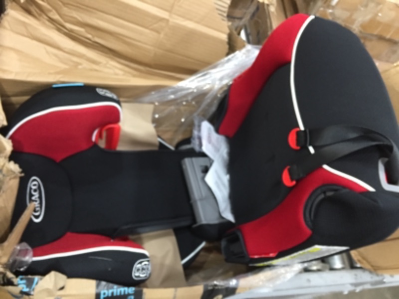 Photo 3 of **SMALL CUT ON CAR SEAT COVER**
Graco Affix Highback Booster Seat with Latch System, Atomic
