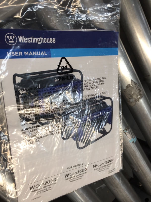 Photo 5 of Westinghouse WGen3600v Portable Generator - 3600 Rated Watts & 4650 Peak Watts - Gas Powered - CARB Compliant
