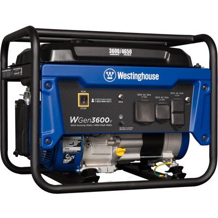 Photo 1 of Westinghouse WGen3600v Portable Generator - 3600 Rated Watts & 4650 Peak Watts - Gas Powered - CARB Compliant
