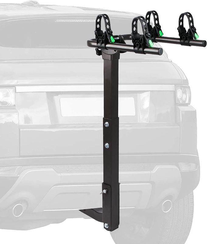 Photo 1 of **DIFFERENT FROM STOCK PHOTO**
STEGODON 2 Bike Hitch Rack 2'' Hitch Receiver Heavy Duty Bicycle Carrier Racks Hitch Mount Double Foldable Rack for Cars, Trucks, SUV?Hatchback RV?Tow Hitch and Minivans
