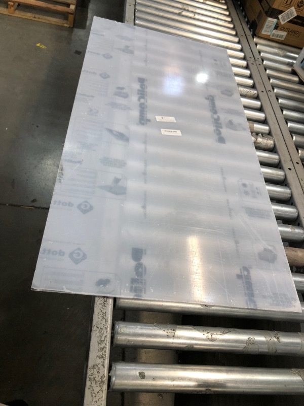 Photo 2 of 24"x48" (1/8") Clear Polycarbonate Sheet -Choose All Sizes & THICKNESSES- by Spectra Glass- UV Coating on Both Sides-Great for DIY, Arts and Crafts, Window Replacement. All Sizes are Nominal Cut.
