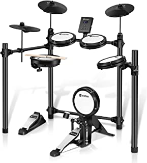 Photo 1 of Electric Drum Set Mesh Head Electronic Drum Set For Beginners Adults, 8 Piece Electric Drum Kit With 180 Sounds, Light and Portable, Easy Installation?More Stable, By Vangoa
