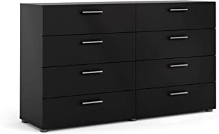 Photo 1 of **box 2 only** Tvilum 8 Drawer Double Dresser, Black Matte
