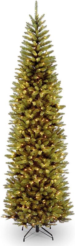 Photo 1 of 9’ Pre-lit Kingswood Fir Pencil Artificial Christmas Tree –Clear Lights