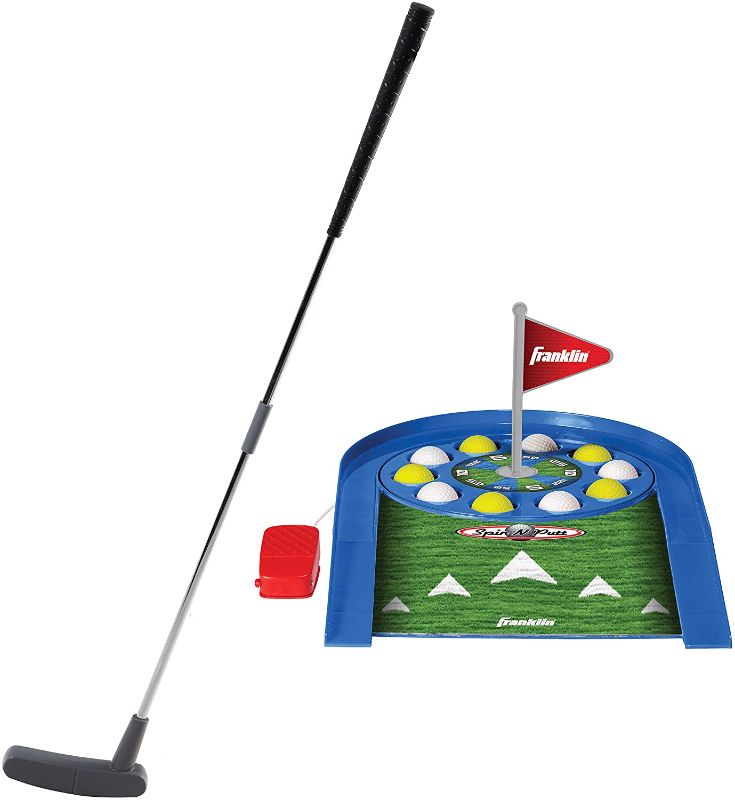 Photo 1 of Franklin Sports Mini Putt Golf Game for Kids - Spin n' Putt Electronic Putting Game - Indoor Mini Golf for Kids + Toddlers - Putter + Balls Included
