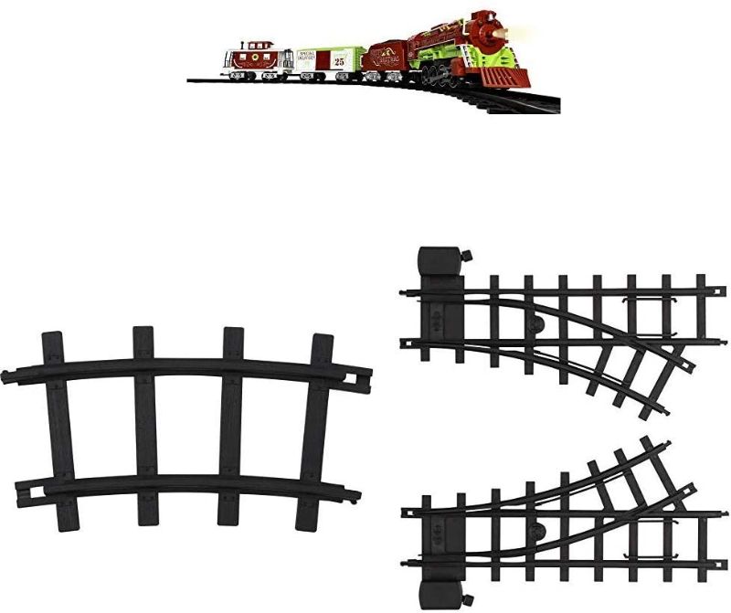 Photo 1 of Lionel Home for The Holiday Battery-Powered Train Set with Remote + Inner Loop Track Expansion Pack
