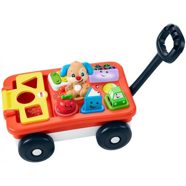 Photo 1 of Fisher-Price Laugh & Learn Pull & Play Learning Wagon  (MISSING TWO WHEELS)
