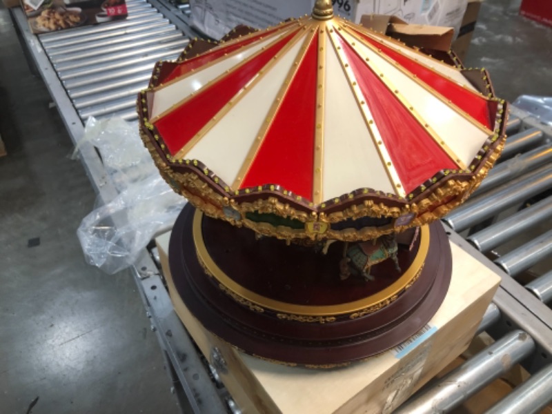 Photo 2 of Mr. Christmas Marquee Deluxe Carousel, One Size, Multicolor  Loose parts
